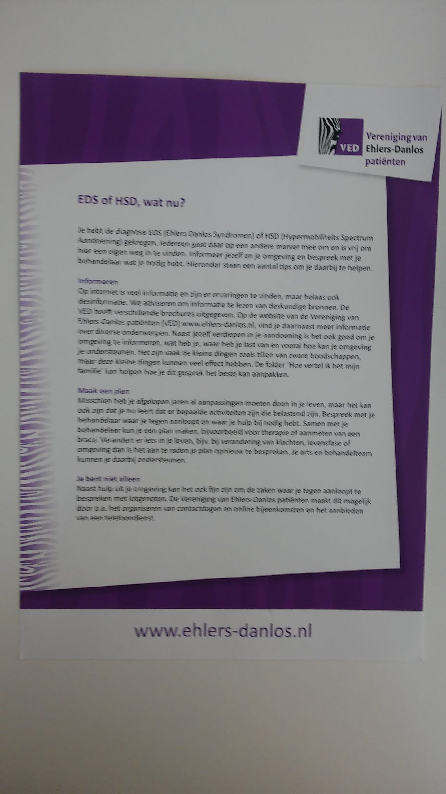 Flyer – “ESD of HSD, wat nu?