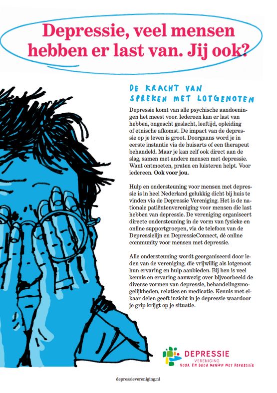 Algemene flyer – Depressie, veel mensen hebben er last van