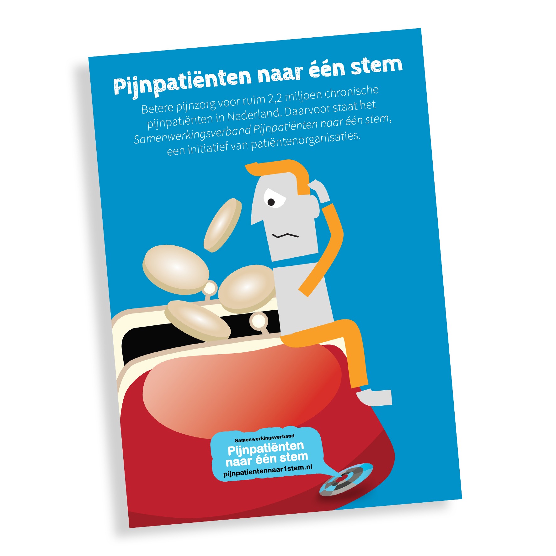 Flyer – Pijnpatiënten naar 1 stem (€0,15)