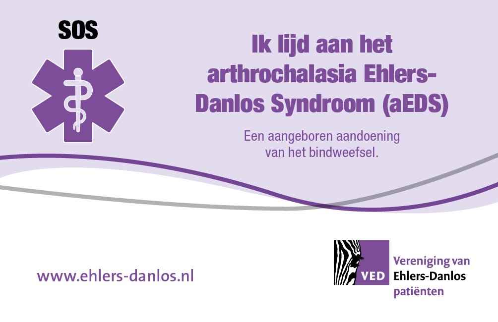 SOS kaartje (AEDS) – Nederlands – Papier