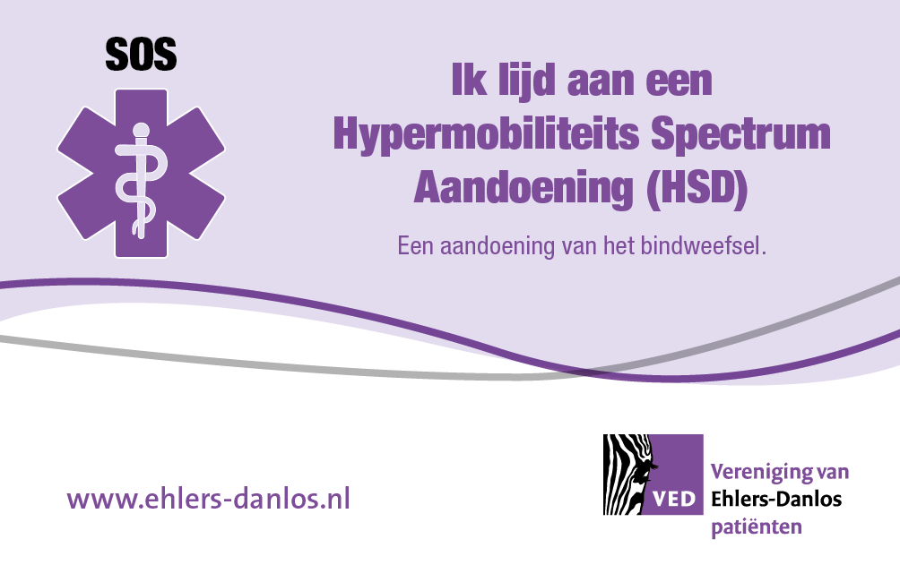 VED SOS kaartjes NL HSD – Plastic