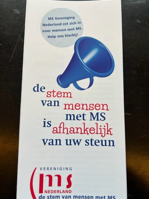 Folder – De stem van mensen met MS is afhankelijk van uw steun