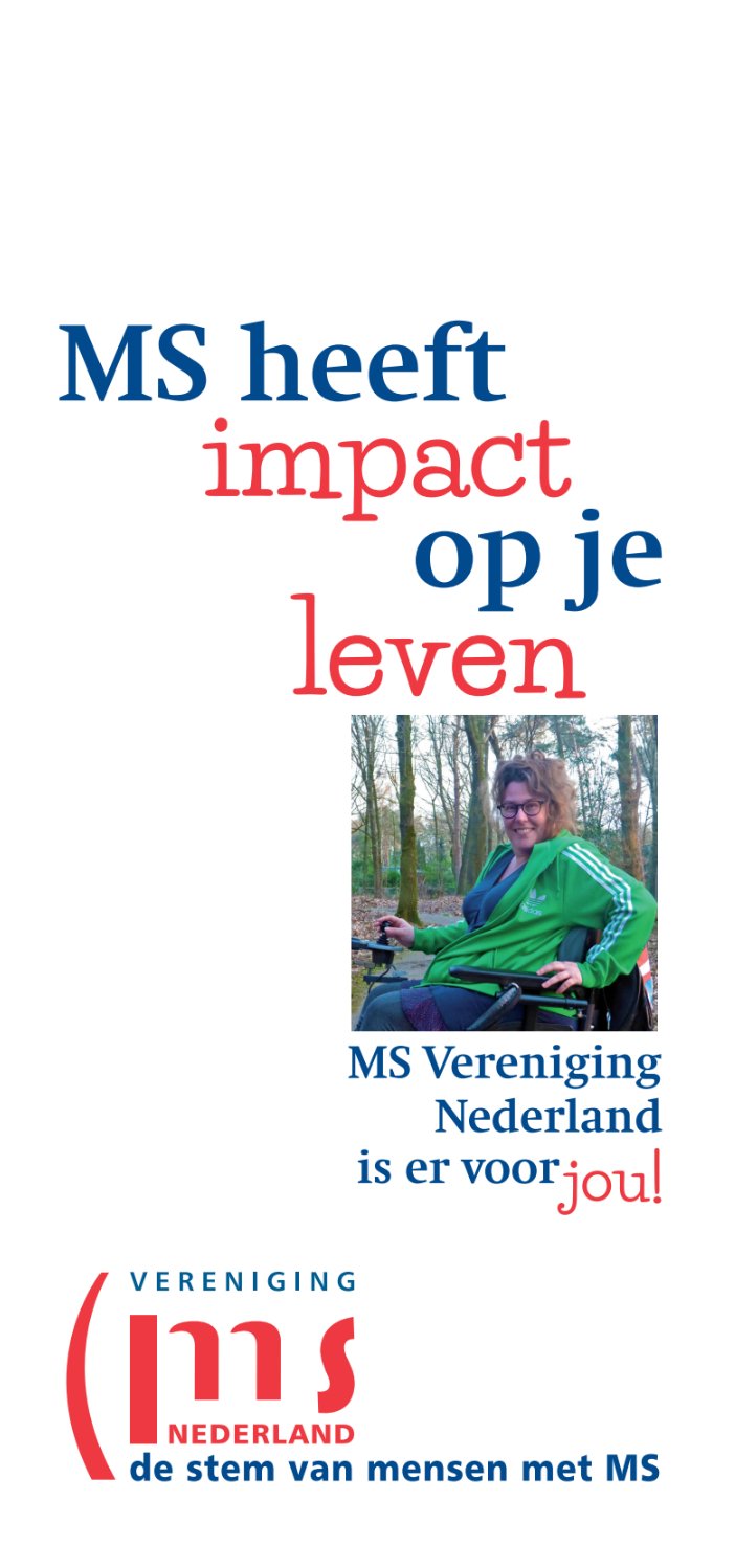 Folder – MS heeft impact op je leven