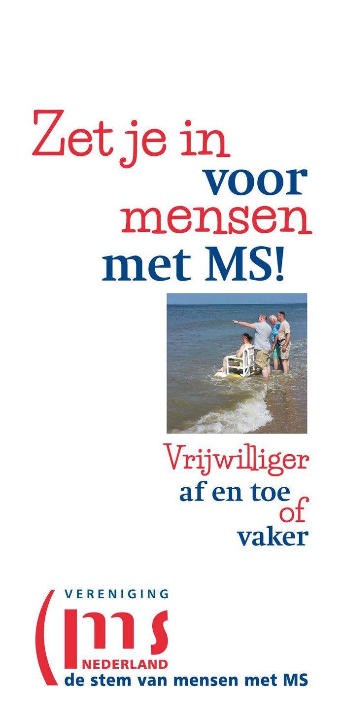 Folder – Zet je in voor mensen met MS