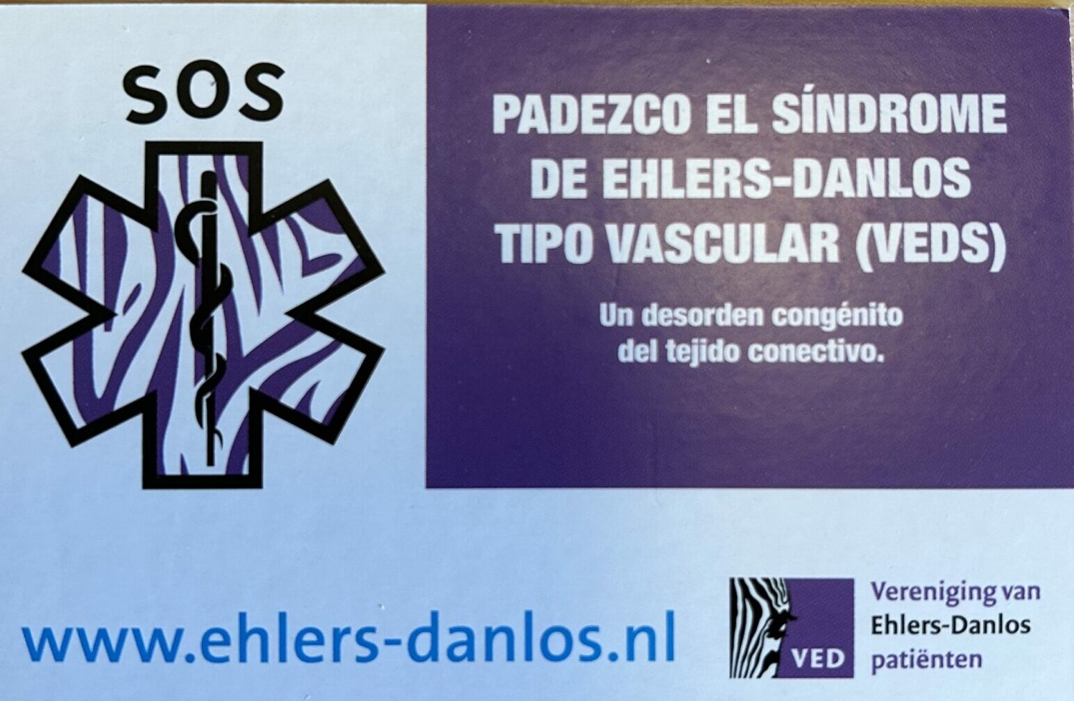 VED – SOS kaartjes Spaans- VEDS – Papier