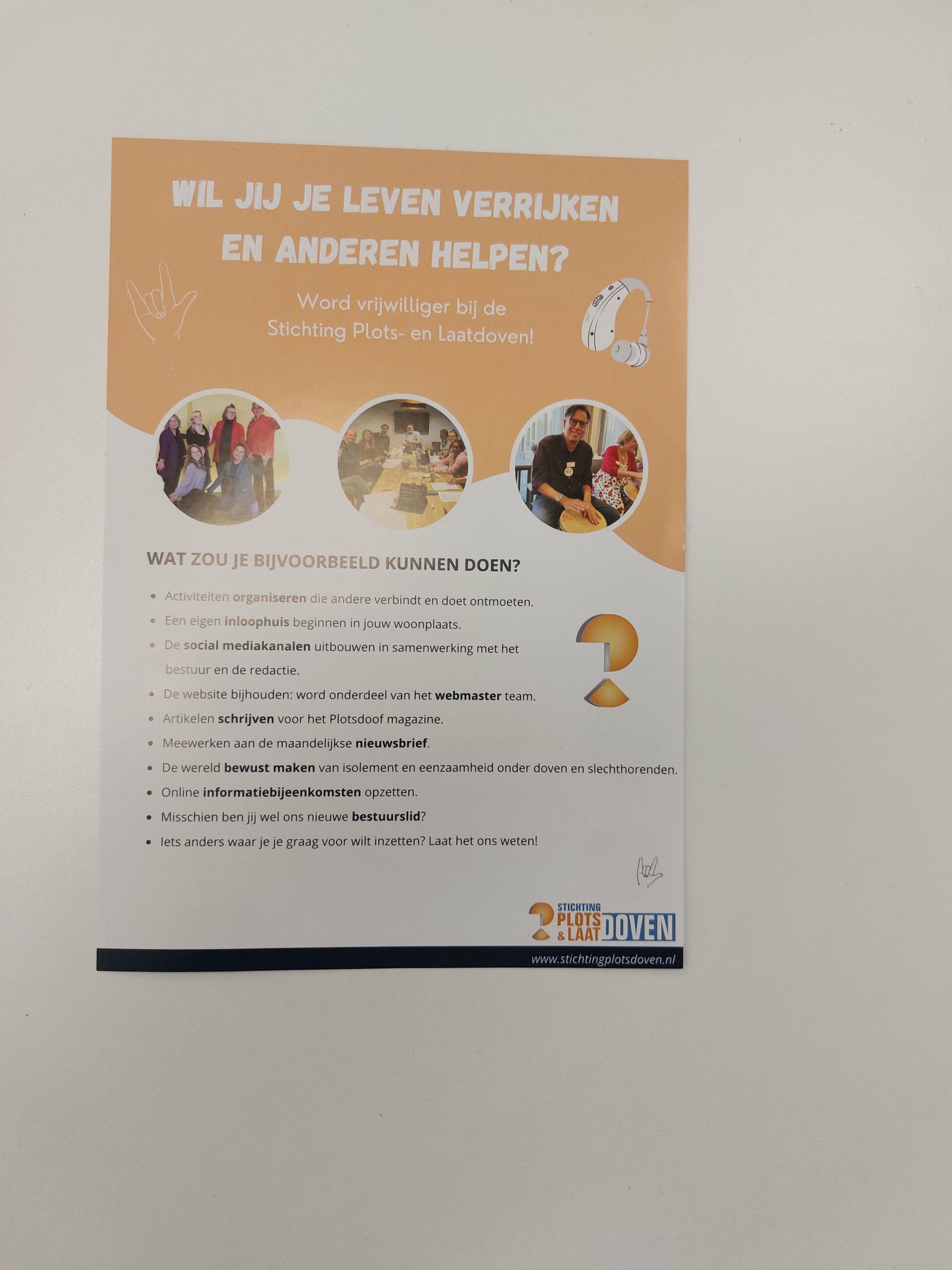 Wil jij je leven verrijken en anderen helpen?