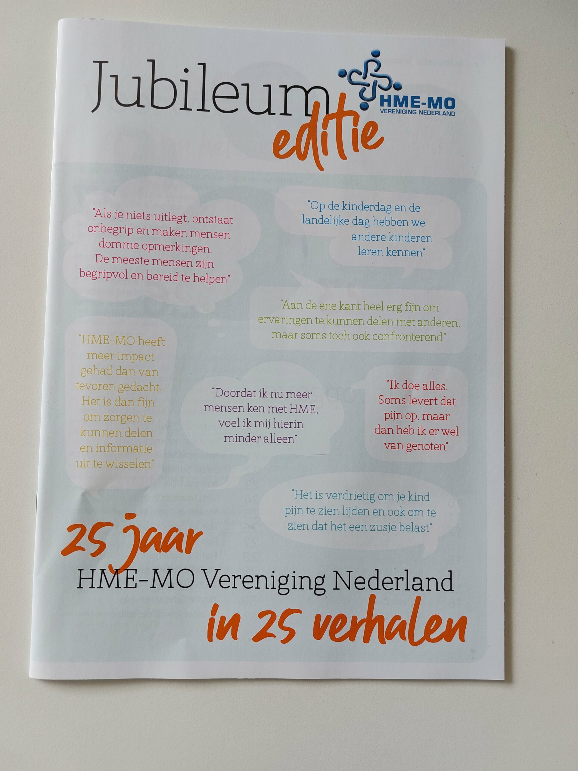 Jubileum editie 25 jaar HME-MO vereniging Nederland