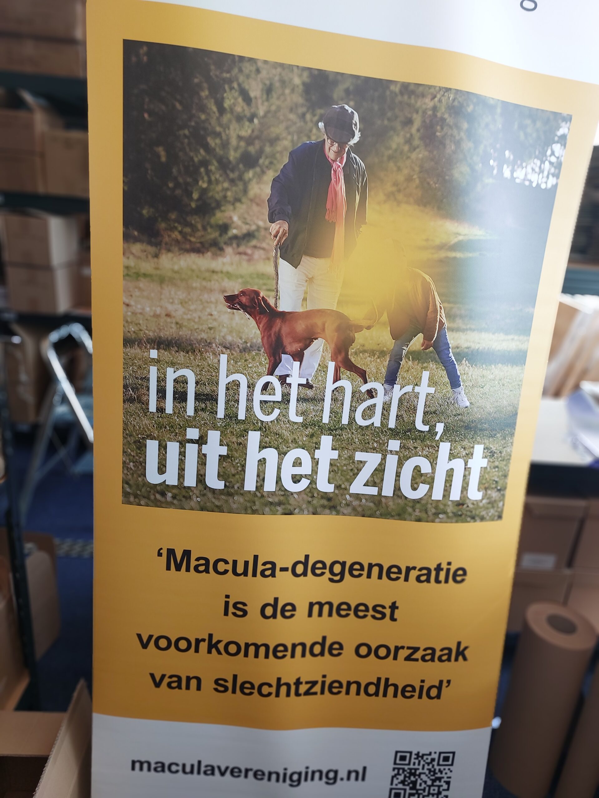 Banner – Man met hond