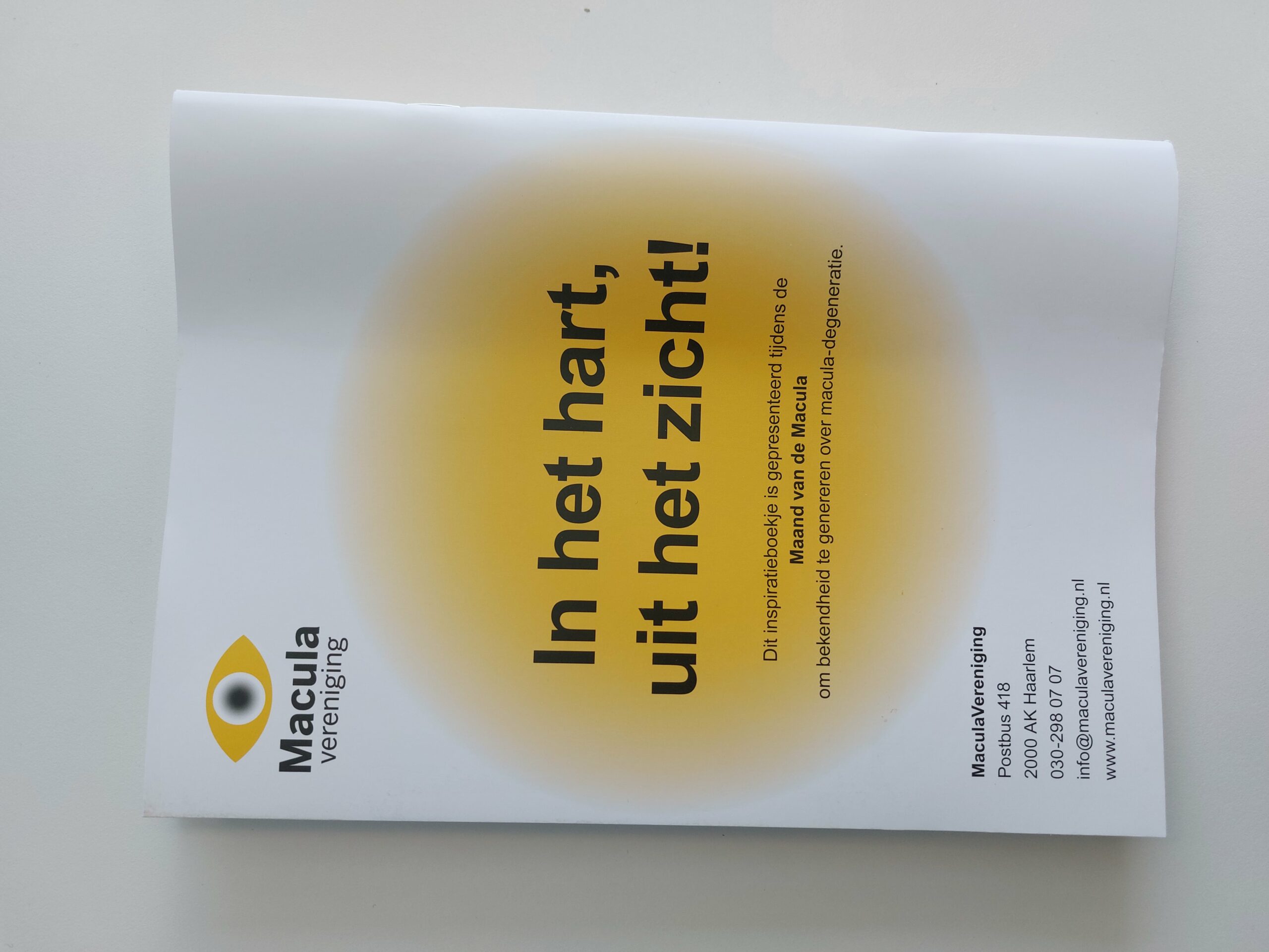 Macula receptenboekje het oog wil ook wat(nieuw)