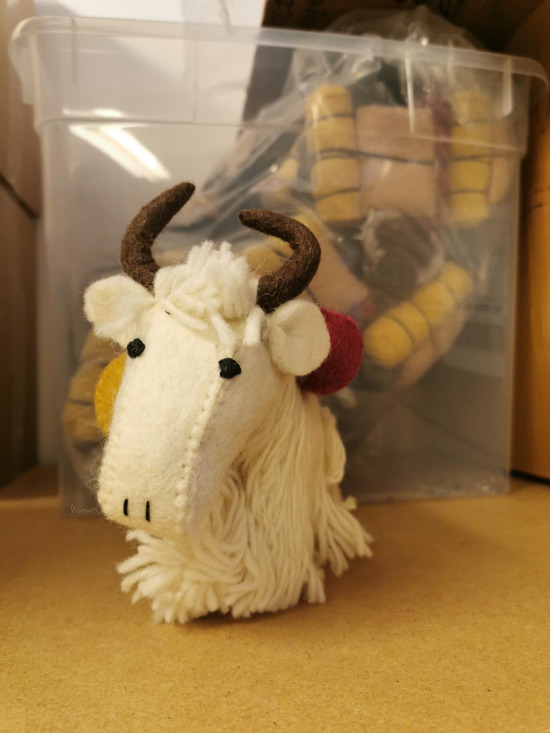 Yak knuffel – groot wit