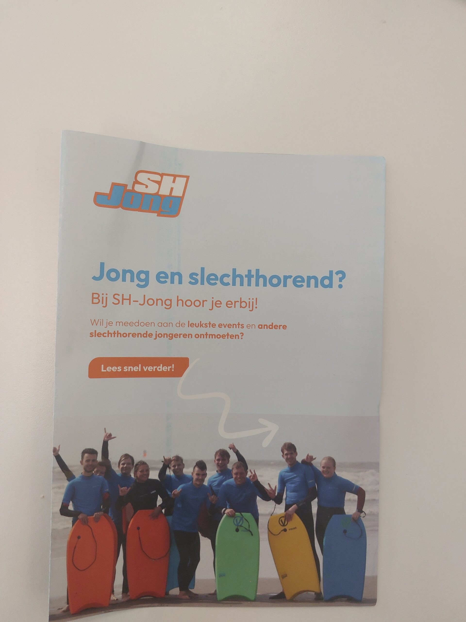 Folder Jong en slechthorend – Bij SH-Jong hoor je erbij!