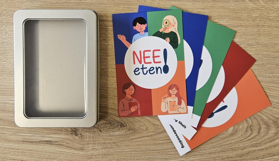 Praatkaarten in blik