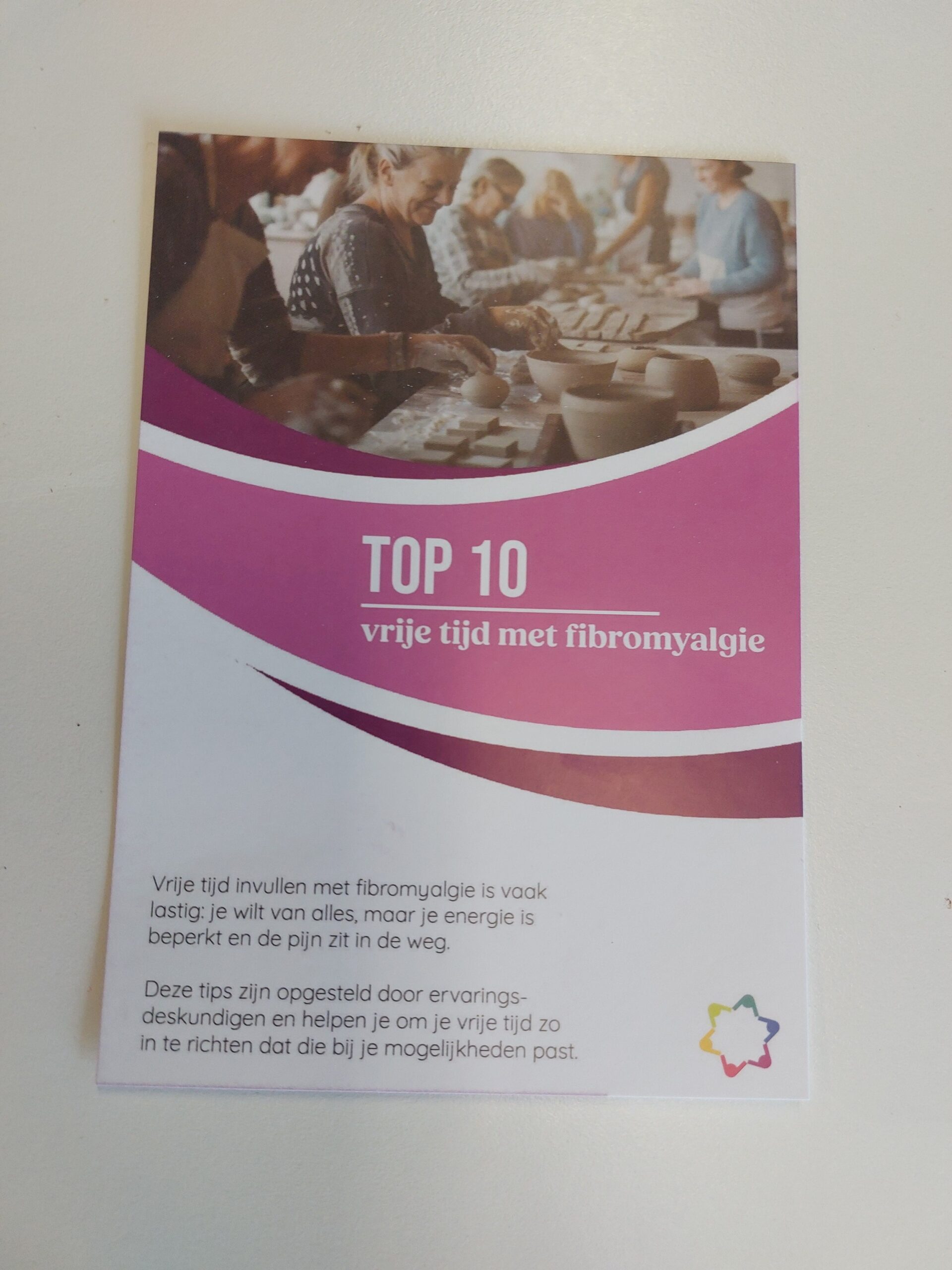 Flyer – Top 10 vrije tijd met fibromyalgie