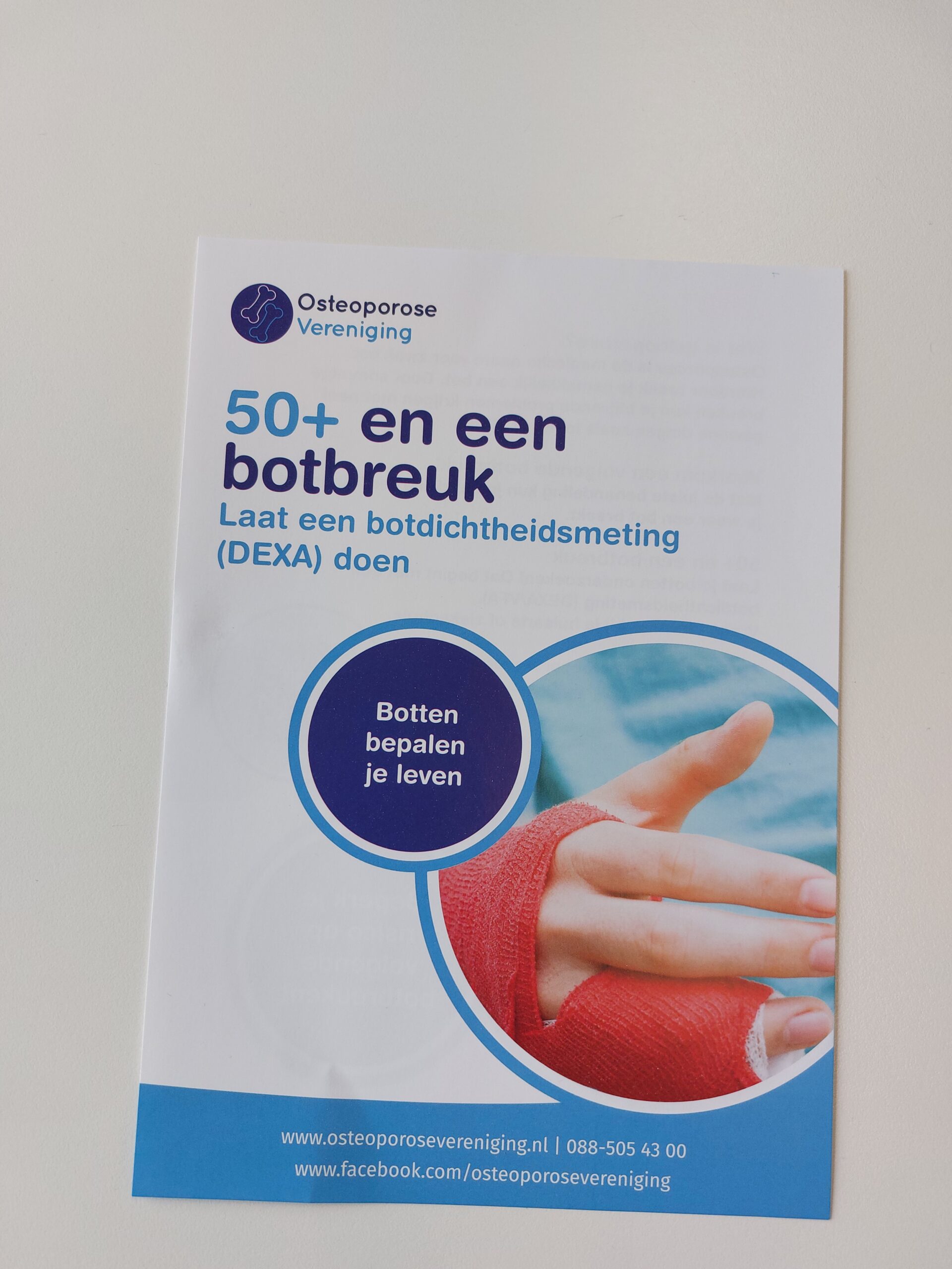 Flyer 50+ en een botbreuk