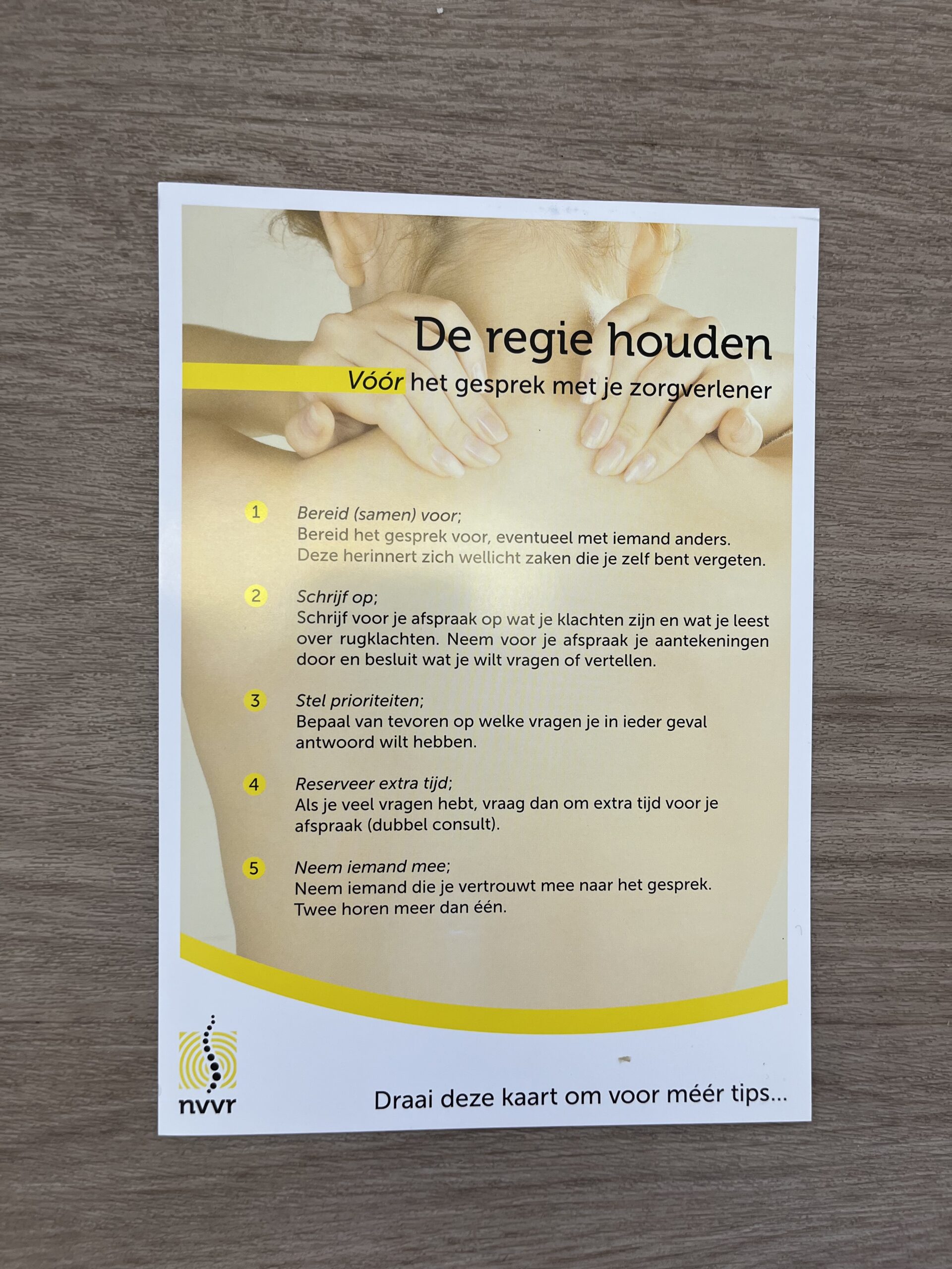 Flyer De regie houden