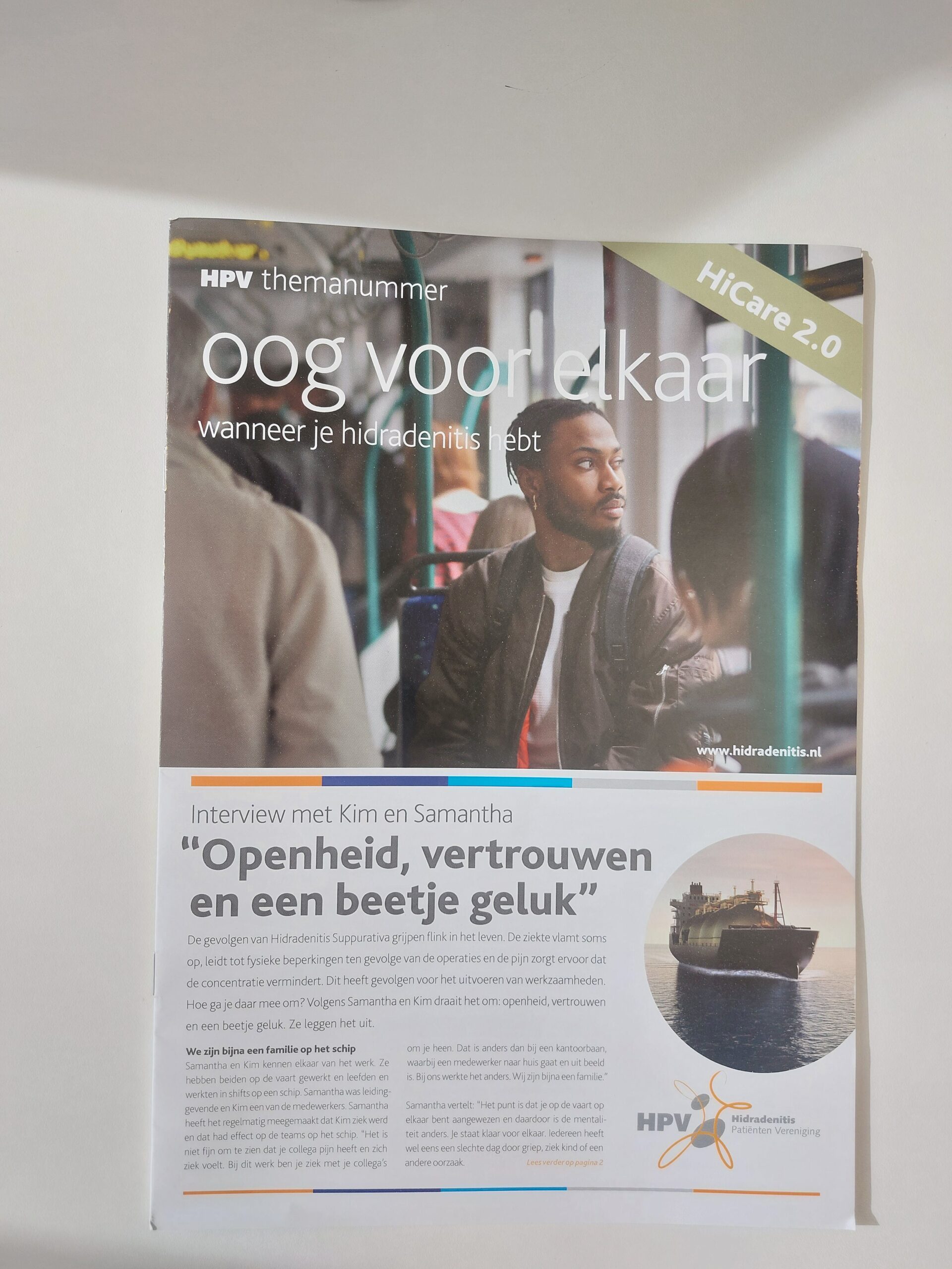 HPV themanummer “oog voor elkaar wanneer je hidradenitis hebt” versie 1, 2026